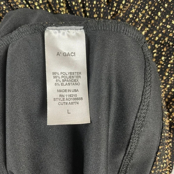 A'gaci Women Long Sleeve V Neck Bodycon Dress Size L - Picture 4 of 9